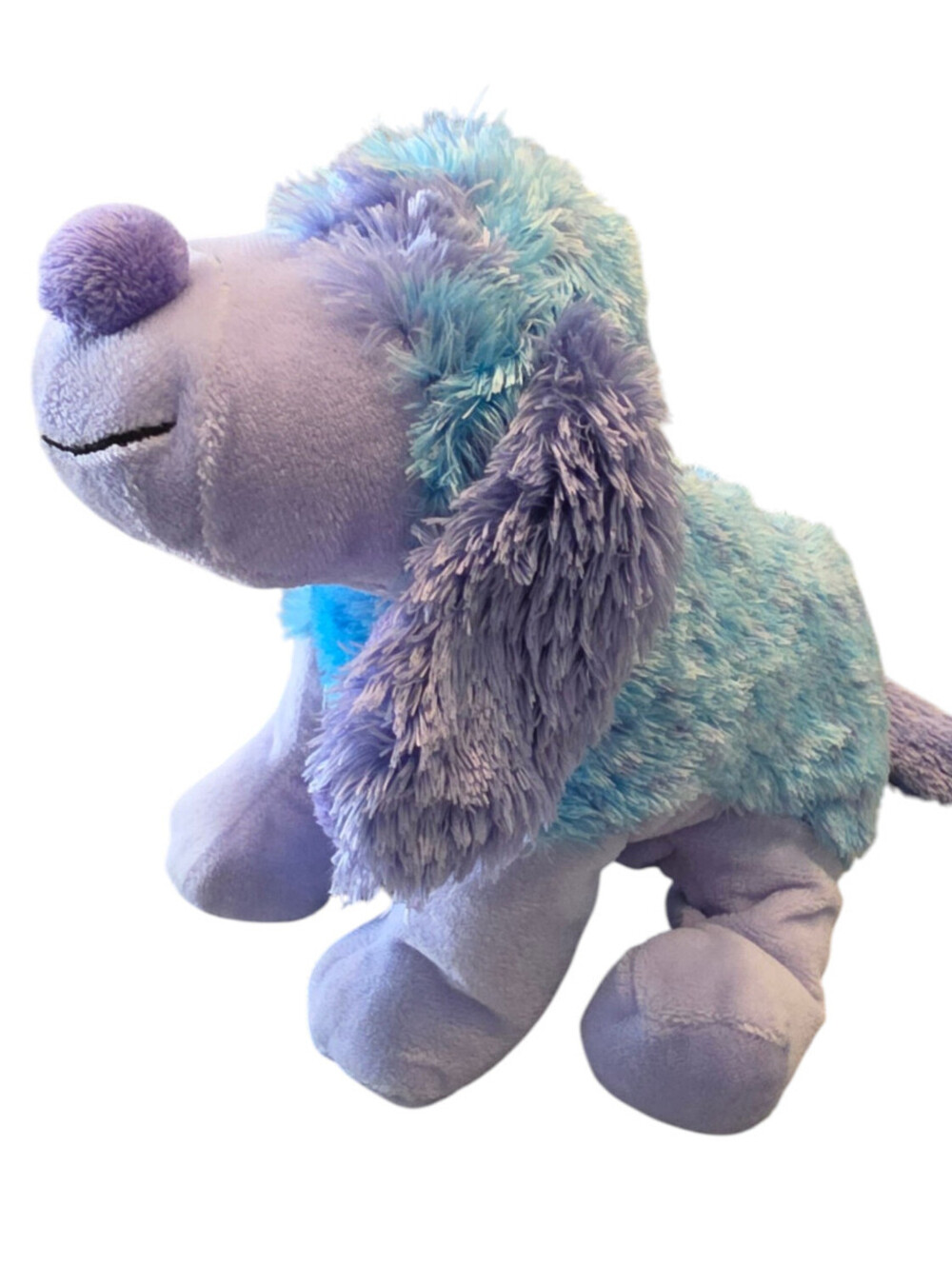 Webkinz Retired Blueberry Dog Cheeky Dog Puppy Plush NO Code HM443 Ganz 9”